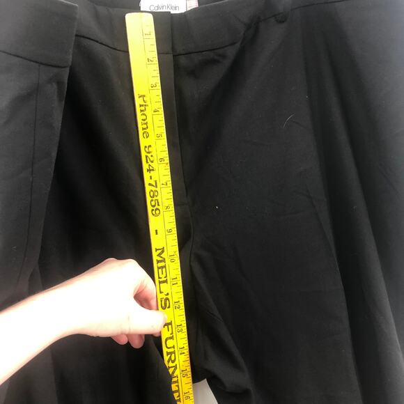 Calvin Klein Women's Slim Fit Cropped Dress Pants High Rise Black Size 22W NEW - Picture 9 of 12